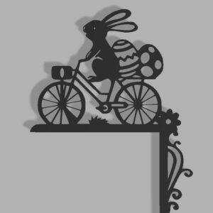 Paashoekje haas op de fiets